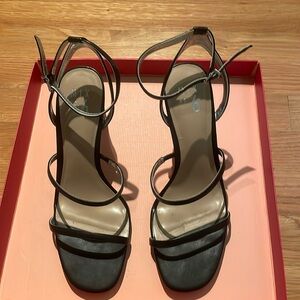 Black ankle strap sandals